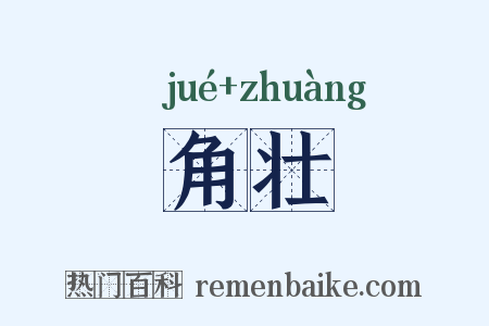 角壮是什么意思的图片